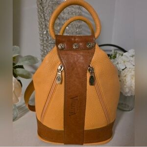 Valentina Yellow and Brown Women's Bag